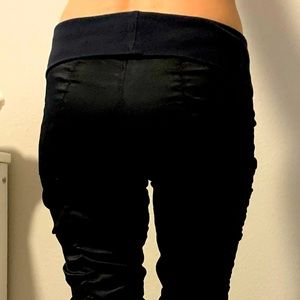 Ruched TikTok Black Leggings